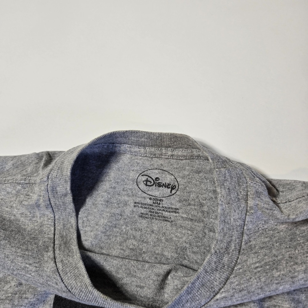 Disney Shirt Mens Medium Mickey Mouse Gray Double‎ Sided Short Sleeve Retro - Picture 8 of 9